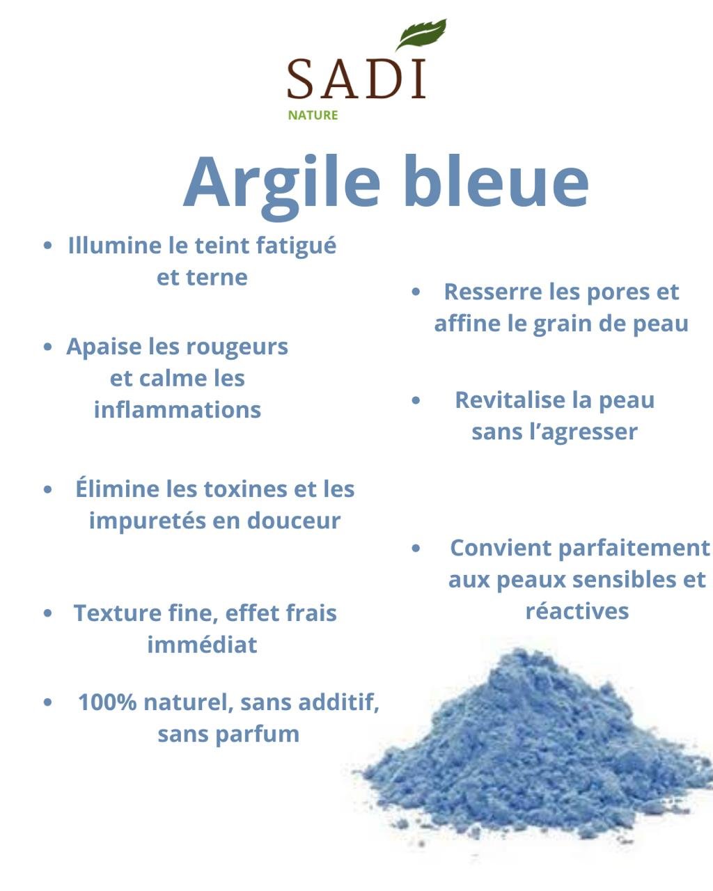 Argile Bleue Sadi Nature